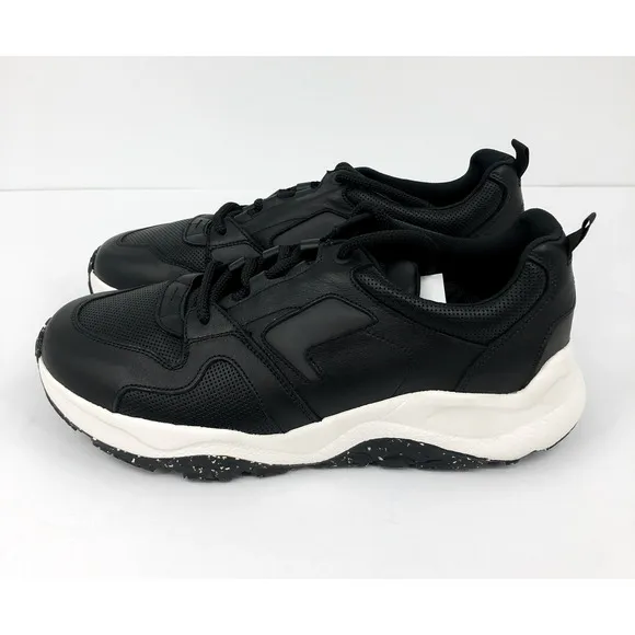 SAS Men's Low Country-Y Hiking Sneaker 13 WW Black Perf Leather Lace Up  NIB