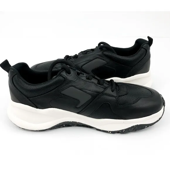 SAS Men's Low Country-Y Hiking Sneaker 13 WW Black Perf Leather Lace Up  NIB