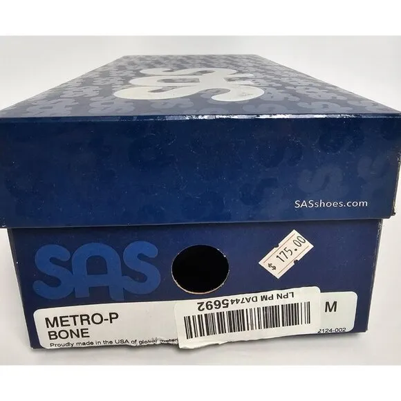 SAS Metro-P Bone Leather Loafers For Women Size 8.5M