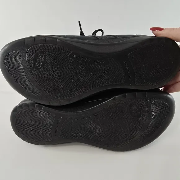 SAS Walk Easy Walking Shoe Nero Nubuc Leather Womens Size 8.5WW NEW No Box