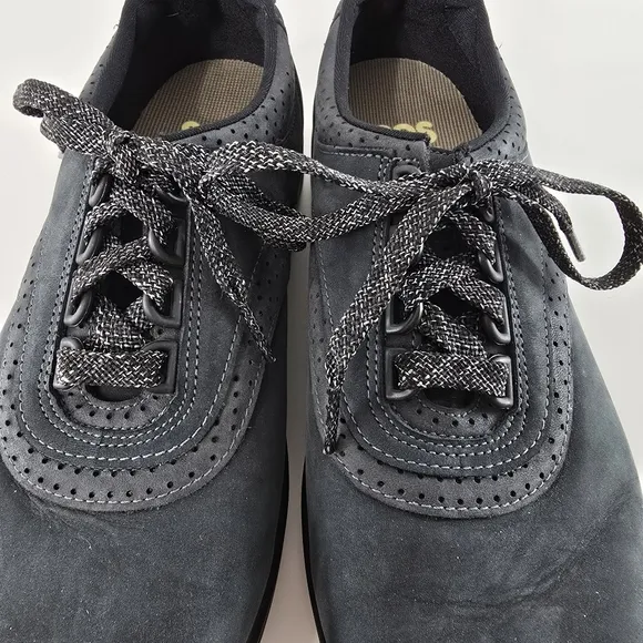 SAS Walk Easy Walking Shoe Nero Nubuc Leather Womens Size 8.5WW NEW No Box