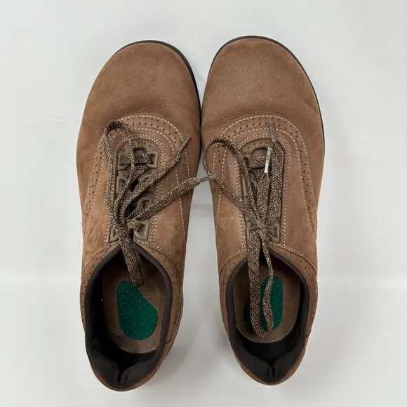 SAS Walking Shoes Women's Size 9W Casual Lace Up Shoes Brown