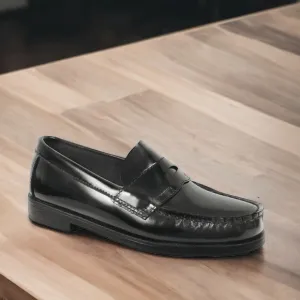 (School Issue Simon Boys Leather Penny Loafer G453)