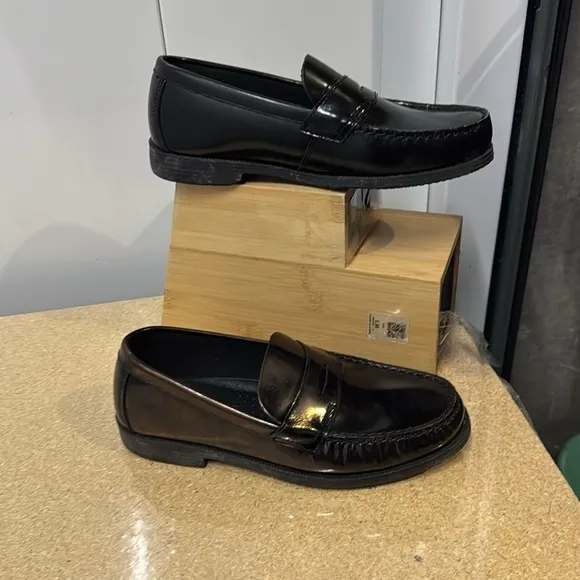 (School Issue Simon Boys Leather Penny Loafer G453)