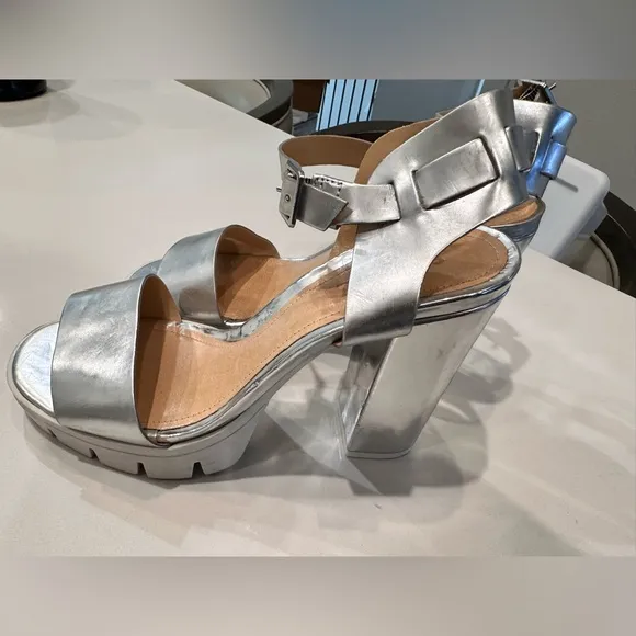 Schultz Silver Women's Heeled Sandals
