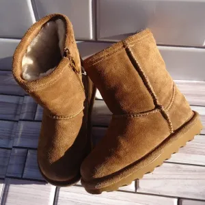 SIZE 7. BearPaw Elle toddler suede leather winter boots.
