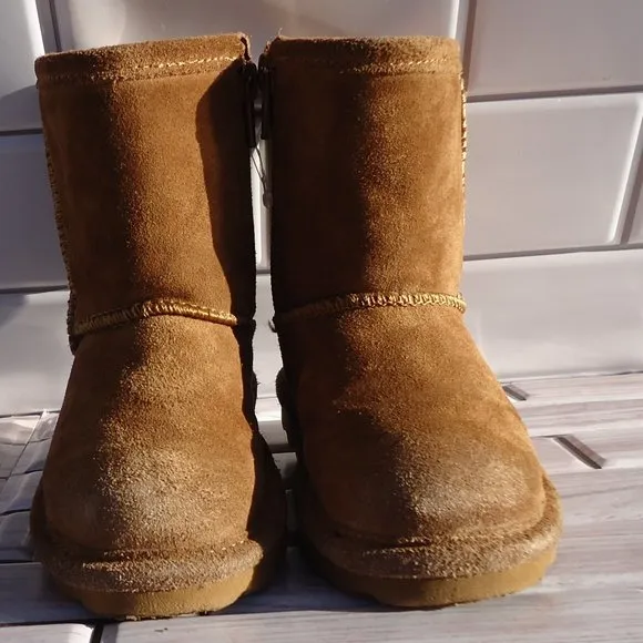 SIZE 7. BearPaw Elle toddler suede leather winter boots.