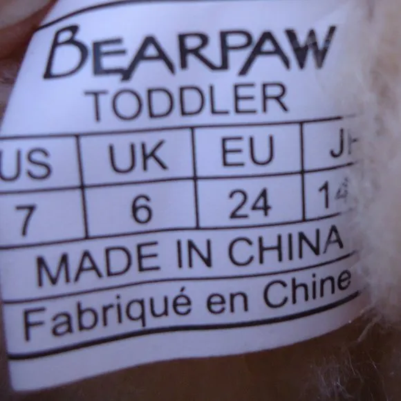 SIZE 7. BearPaw Elle toddler suede leather winter boots.