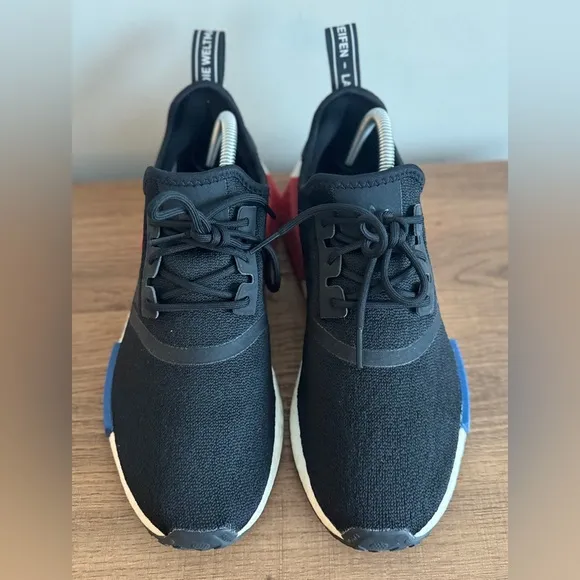 Size 8- adidas NMD R1 Black OG 2021
