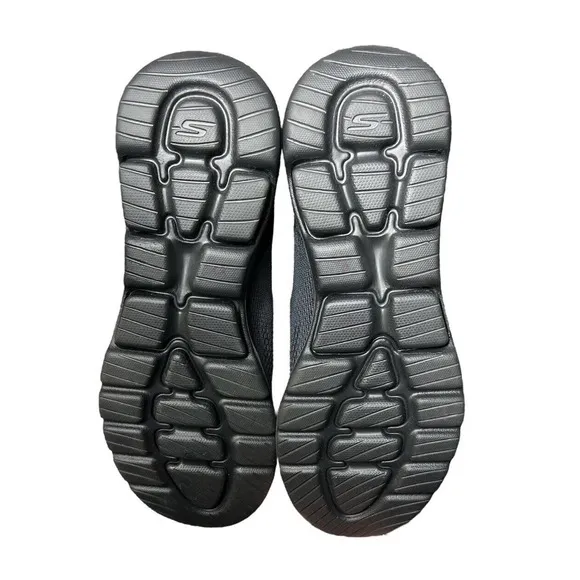 Skechers Air Cooled Goga Mat Go Walk Black‎ Quick Fit Slip On Shoe Size 10