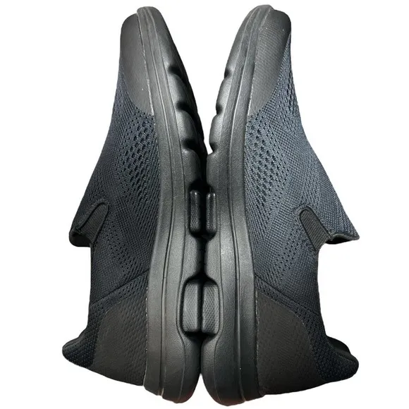 Skechers Air Cooled Goga Mat Go Walk Black‎ Quick Fit Slip On Shoe Size 10