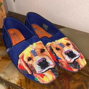 SKECHERS ‘BOBs FOR DOGS’ blue canvas flats. Wait—that’s YOUR lab’s face! 8 EUC