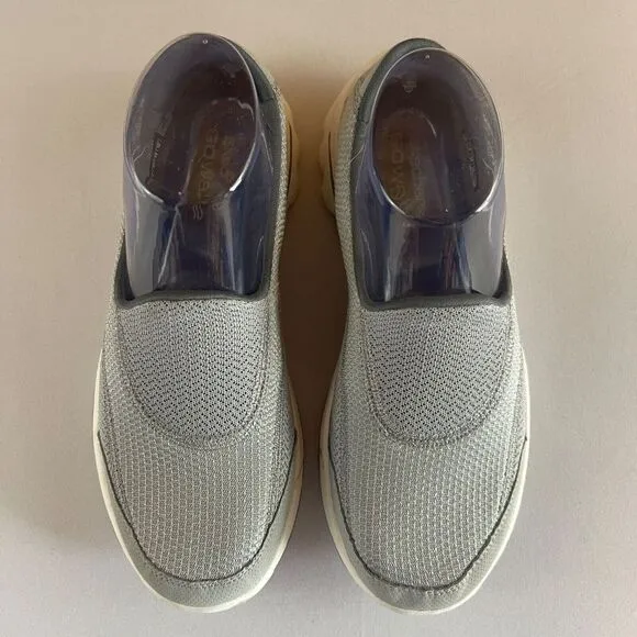Skechers Go Walk 2 Womens 7 Slip On Comfort Sneakers Shoes Grey Gray White 13590