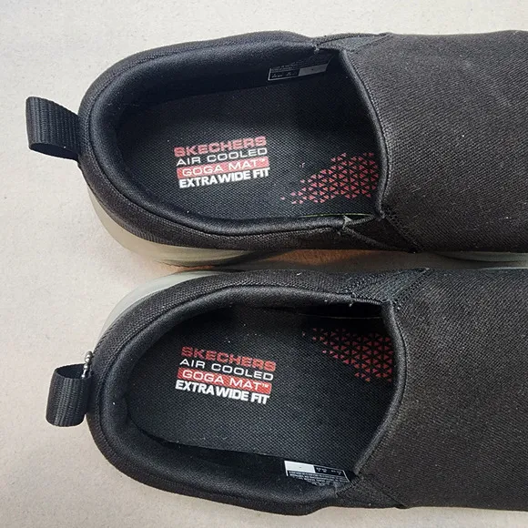 Skechers Go Walk Evolution Ultra Ramble Men's Black Slip On Sneakers size 9.5