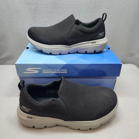 Skechers Go Walk Evolution Ultra Ramble Men's Black Slip On Sneakers size 9.5