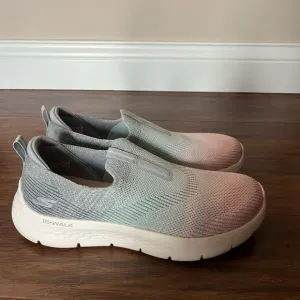 Skechers Go Walk Flex Cali Sunset Sneakers-Size 9-pink and blue