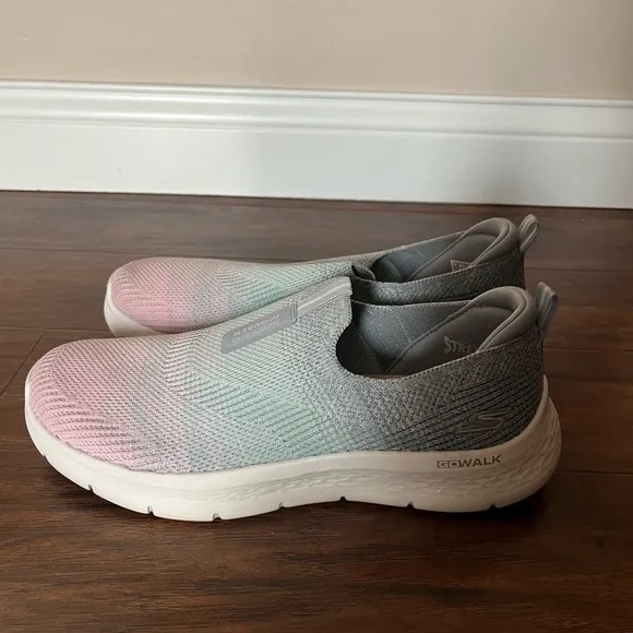 Skechers Go Walk Flex Cali Sunset Sneakers-Size 9-pink and blue