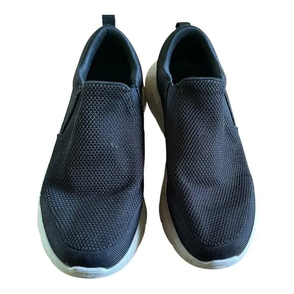 Skechers Go Walk Flex Impeccable II Black Mens Slip On Sneakers Size 11