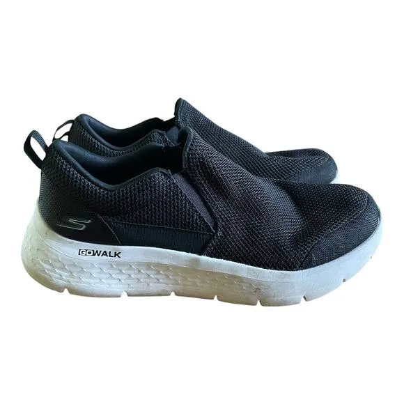 Skechers Go Walk Flex Impeccable II Black Mens Slip On Sneakers Size 11