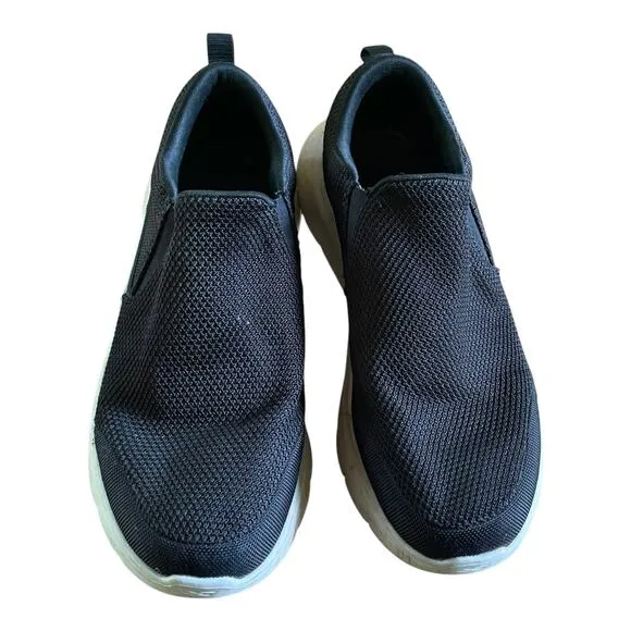 Skechers Go Walk Flex Impeccable II Black Mens Slip On Sneakers Size 11