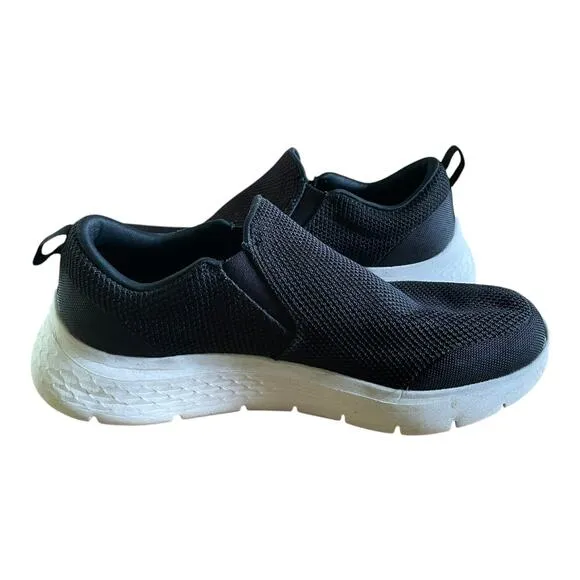 Skechers Go Walk Flex Impeccable II Black Mens Slip On Sneakers Size 11