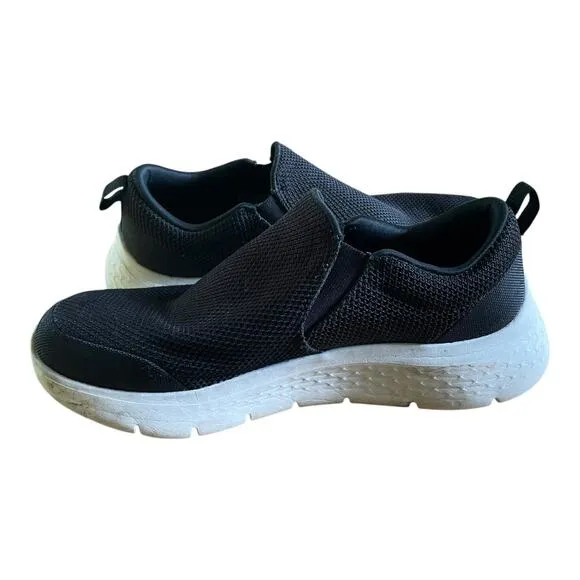Skechers Go Walk Flex Impeccable II Black Mens Slip On Sneakers Size 11