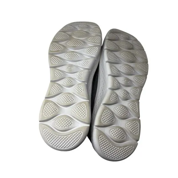 Skechers Go Walk Flex Slip In Hands Free Grey Comfort Shoes Sneakers Womens 10