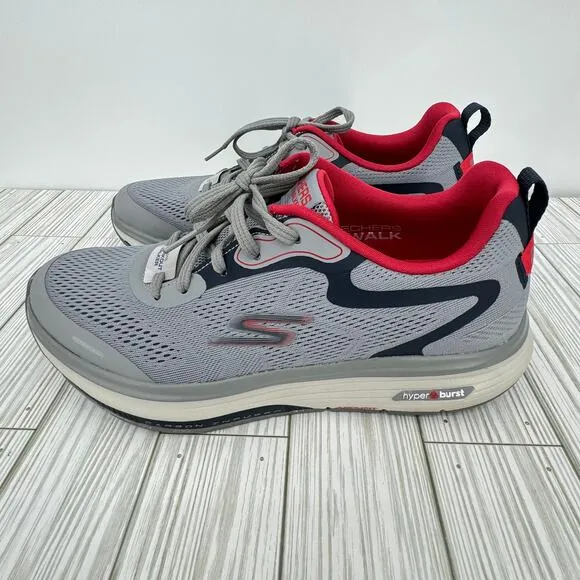 Skechers Go walk workout walker air cooled arch fit gray sneakers shoes  8.5