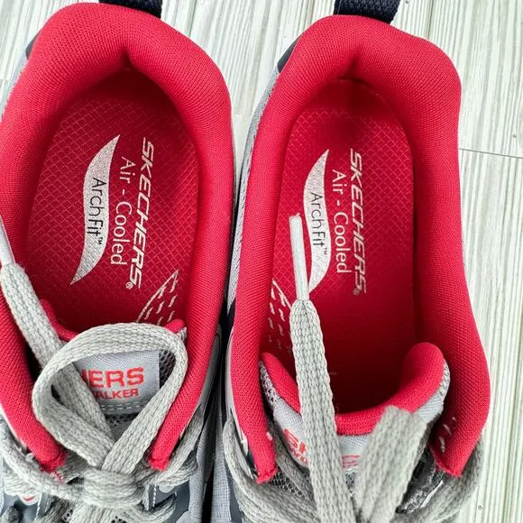 Skechers Go walk workout walker air cooled arch fit gray sneakers shoes  8.5