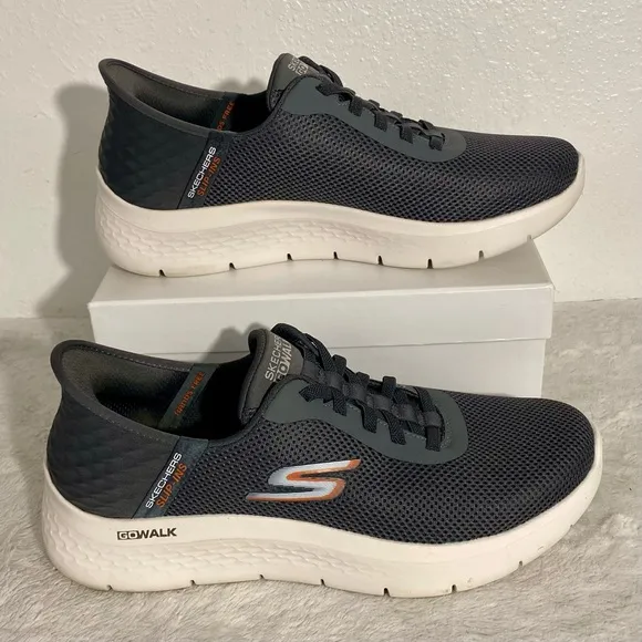 Skechers Gray Go Walk Hands Free Slip-Ins Sneakers Men’s Size 10