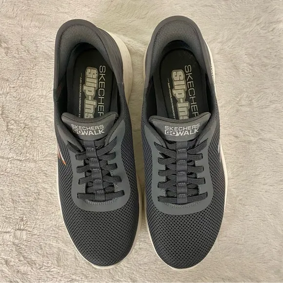 Skechers Gray Go Walk Hands Free Slip-Ins Sneakers Men’s Size 10
