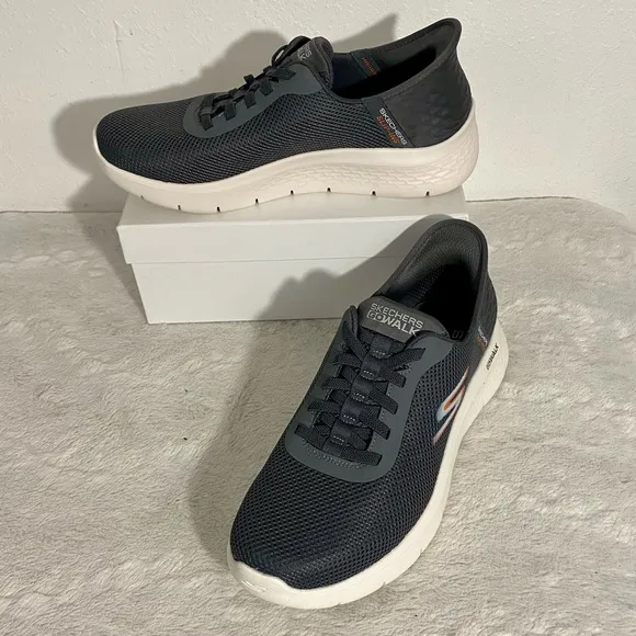 Skechers Gray Go Walk Hands Free Slip-Ins Sneakers Men’s Size 10