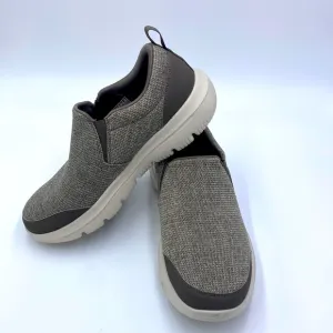 Skechers mens 8.5 ultra go go walk taupe gray slip on shoes sneakers