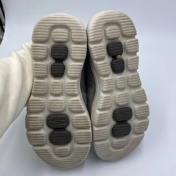 Skechers mens 8.5 ultra go go walk taupe gray slip on shoes sneakers