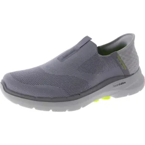 Skechers Mens Go Walk 6 Gray Performance Lifestyle Slip-On Sneakers Shoes NWOB