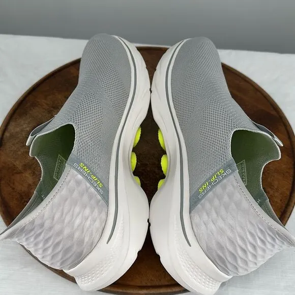 Skechers Shoes Mens 9.5 WW Extra Wide Slip-ins Gray Go Walk Sneakers Casual