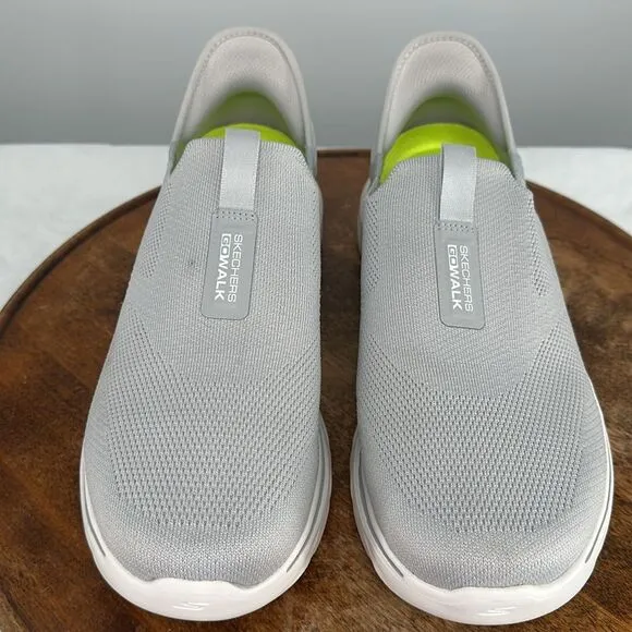 Skechers Shoes Mens 9.5 WW Extra Wide Slip-ins Gray Go Walk Sneakers Casual