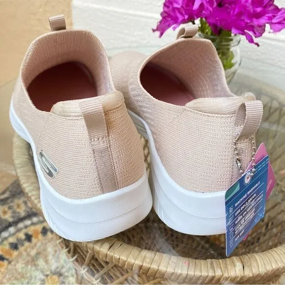 SKECHERS STRETCH FIT AIR COOLED MEMORY FOAM SNEAKERS 9 TAUPE
