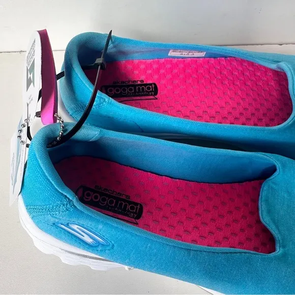 Skechers Women's Go Walk 2 Go Ga Mat Slip On Activewear Sneaker Blue Size8