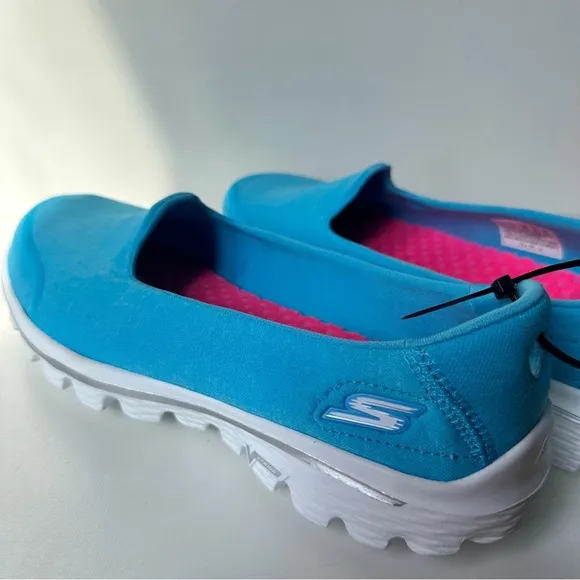 Skechers Women's Go Walk 2 Go Ga Mat Slip On Activewear Sneaker Blue Size8