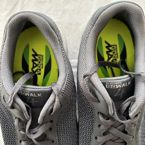 Sketchers GO Walk 4 sneakers charcoal gray SZ 8.5 Worn Once