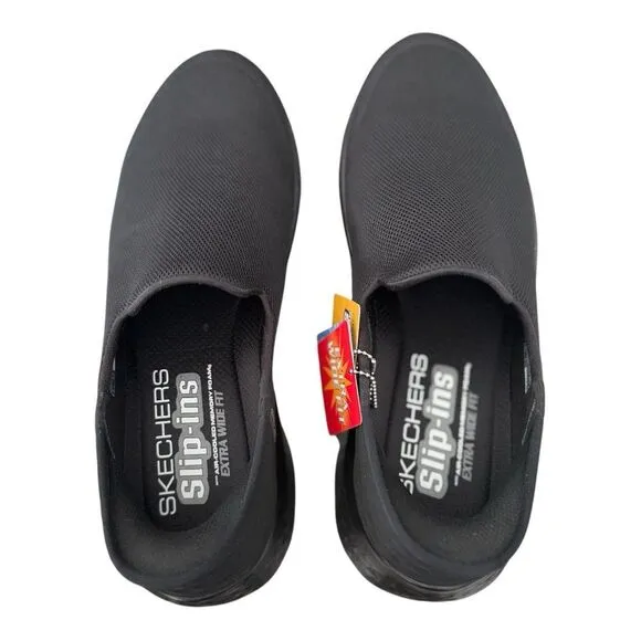 Sketchers Slip-ins Go Walk Flex Memory Foam Black Sneakers Size 11 Extra Wide