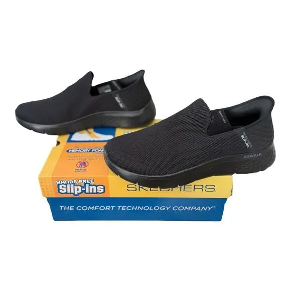 Sketchers Slip-ins Go Walk Flex Memory Foam Black Sneakers Size 11 Extra Wide
