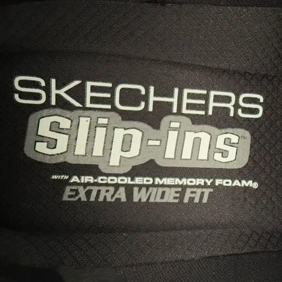 Sketchers Slip-ins Go Walk Flex Memory Foam Black Sneakers Size 11 Extra Wide