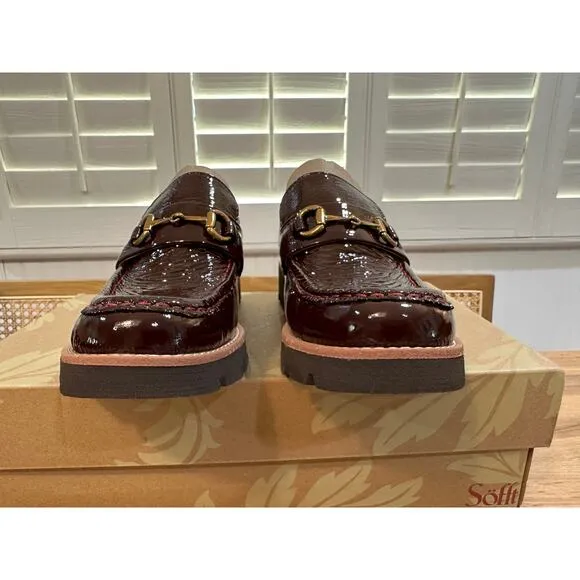 Sofft Women's Prewitt Loafers Burgundy Leather Size 7 NIB Classy Casual Timeless