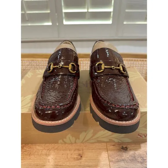 Sofft Women's Prewitt Loafers Burgundy Leather Size 7 NIB Classy Casual Timeless