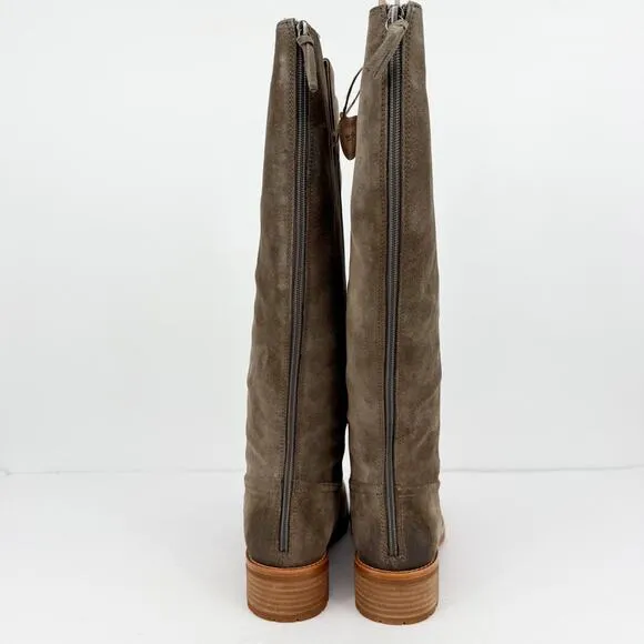 Sofft Womens Samantha II Tall Boots Size 11M Dark Taupe Grey Suede Leather NIB