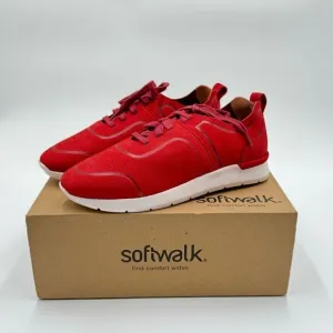 SoftWalk Women’s Stella Red Sneakers Sz 8