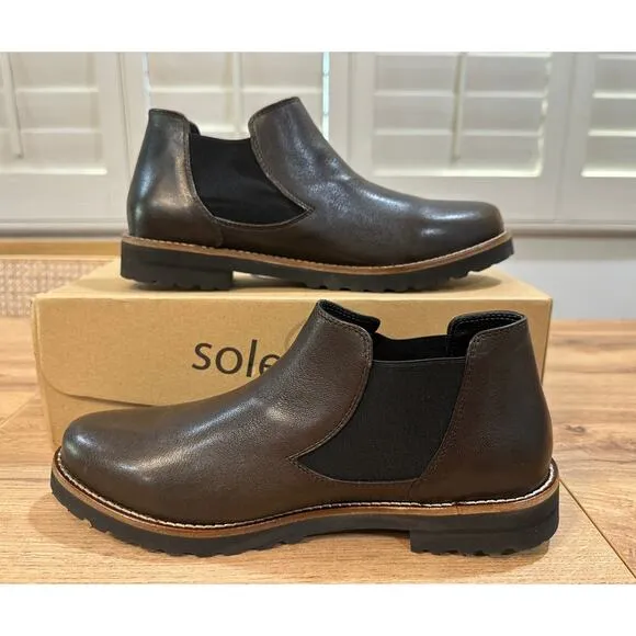 Sole Terra Women's Canyon Chelsea Boot Hickory Brown Size 40 EU 9 US NIB