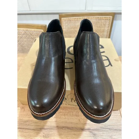 Sole Terra Women's Canyon Chelsea Boot Hickory Brown Size 40 EU 9 US NIB